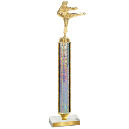 Value Silver Glacier Karate Trophy