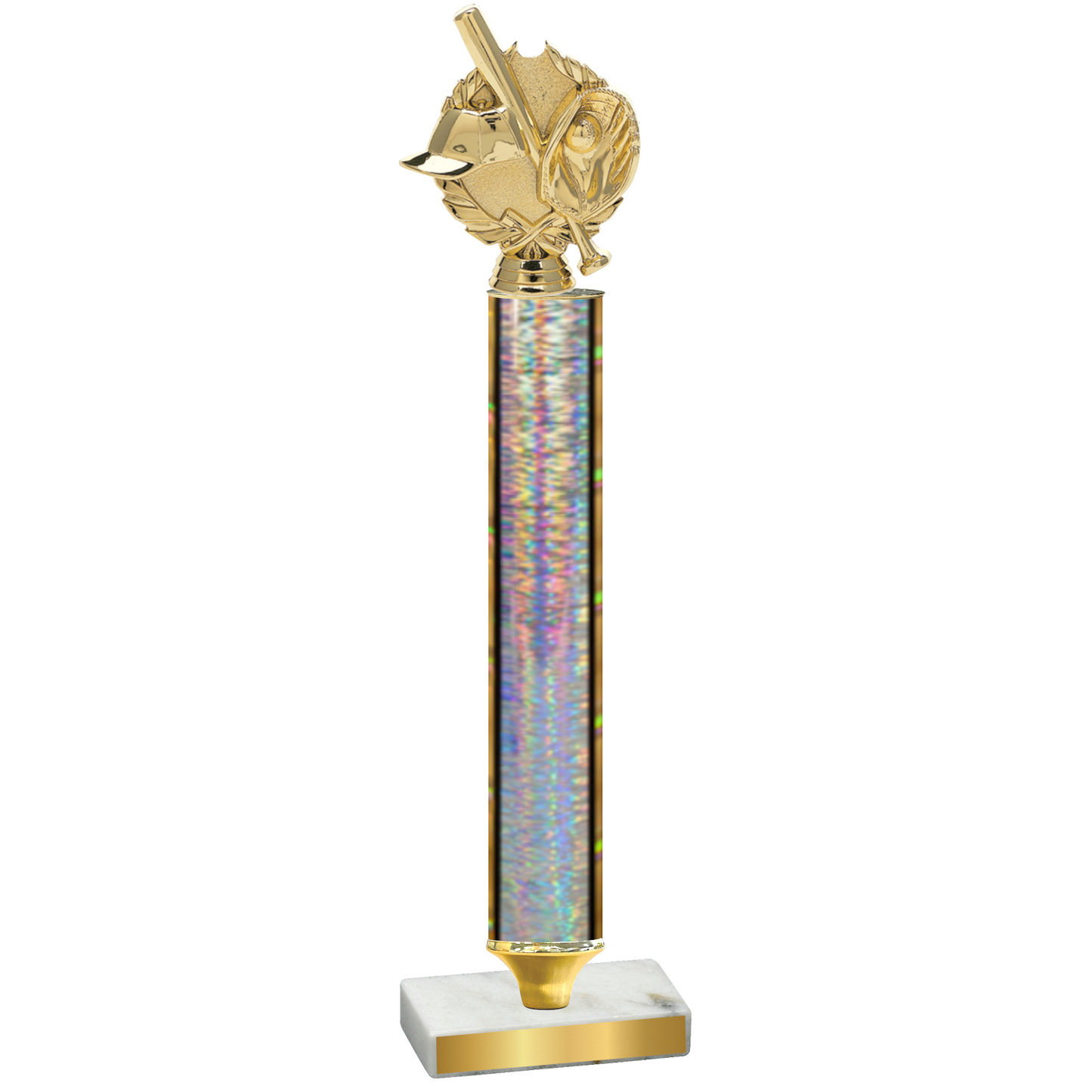 Value Silver Glacier Baseball Trophy