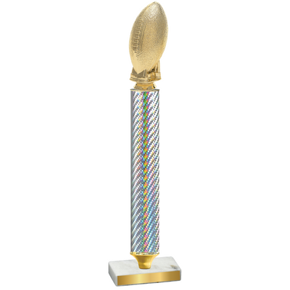 Value Silver Carbon Fiber Football Trophy