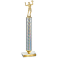 Value Silver Carbon Fiber Volleyball Trophy