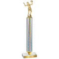 Value Silver Carbon Fiber Volleyball Trophy
