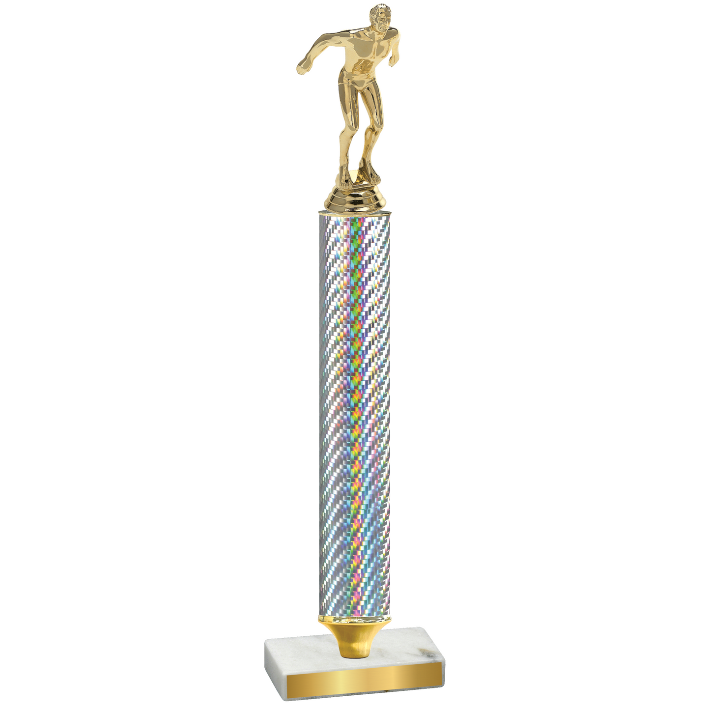 Value Silver Carbon Fiber Swimming Trophy