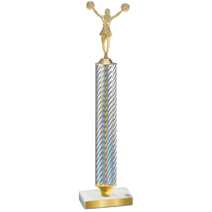 Value Silver Carbon Fiber Cheerleading Trophy