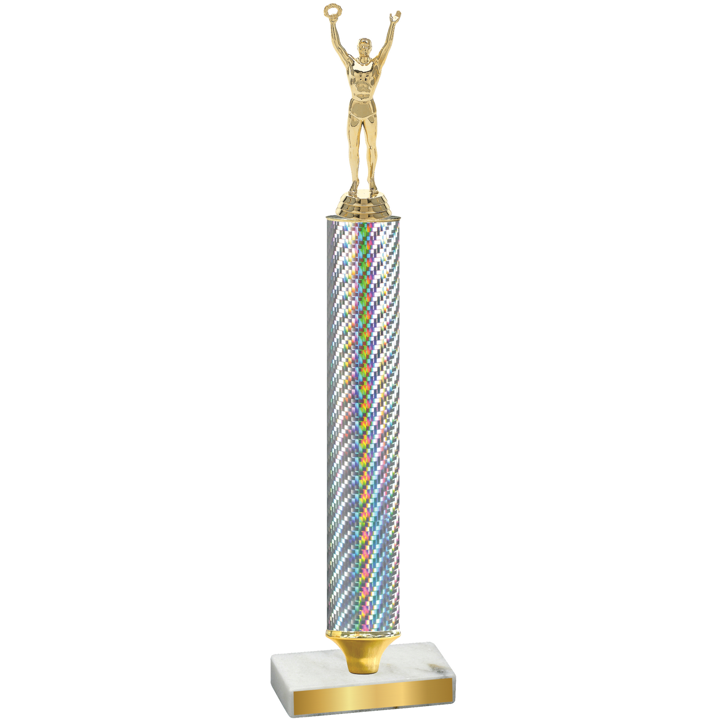 Value Silver Carbon Fiber Victory Trophy