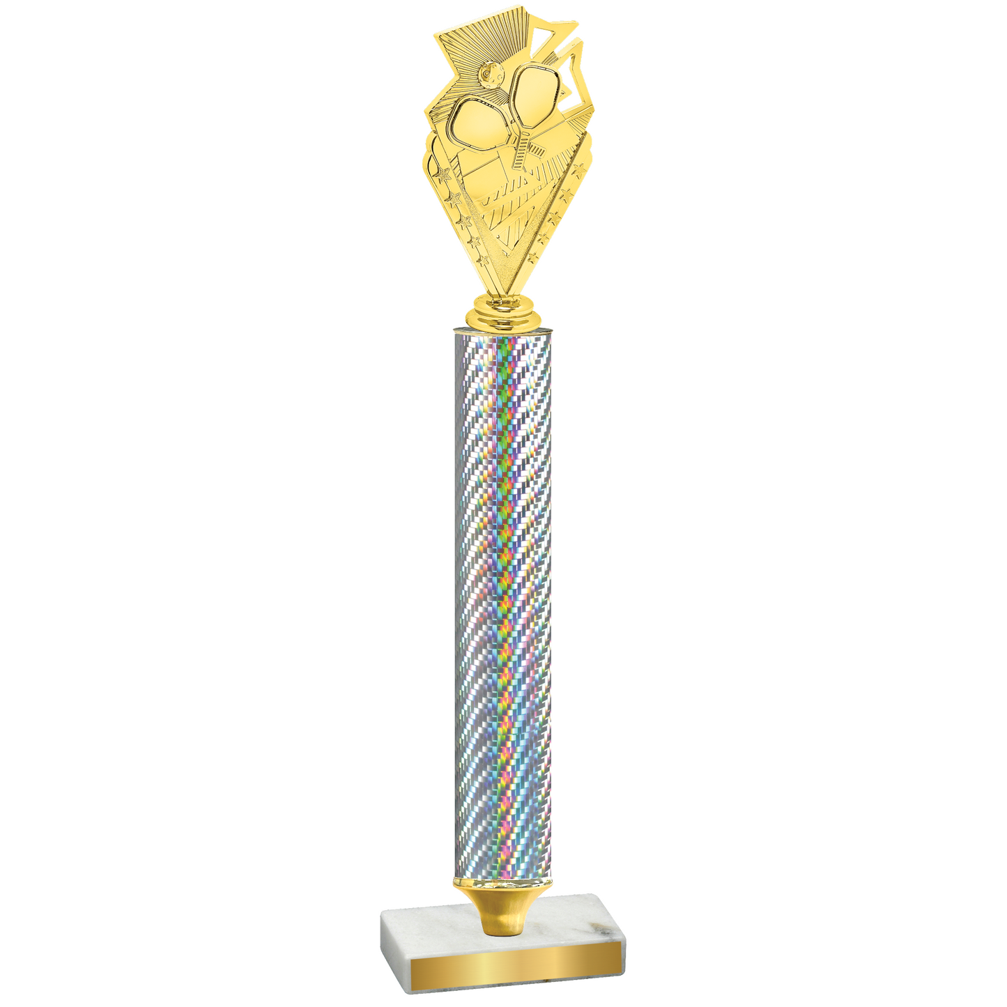 Value Silver Carbon Fiber Pickleball Trophy