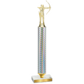 Value Silver Carbon Fiber Archery Trophy
