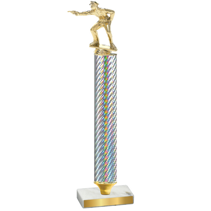 Value Silver Carbon Fiber Shooter Trophy