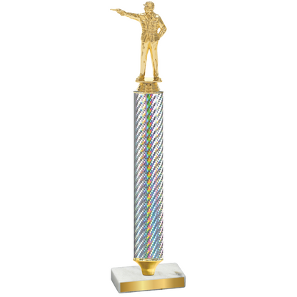 Value Silver Carbon Fiber Shooter Trophy