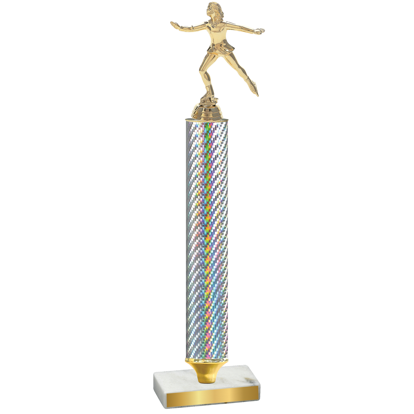 Value Silver Carbon Fiber Skater Trophy