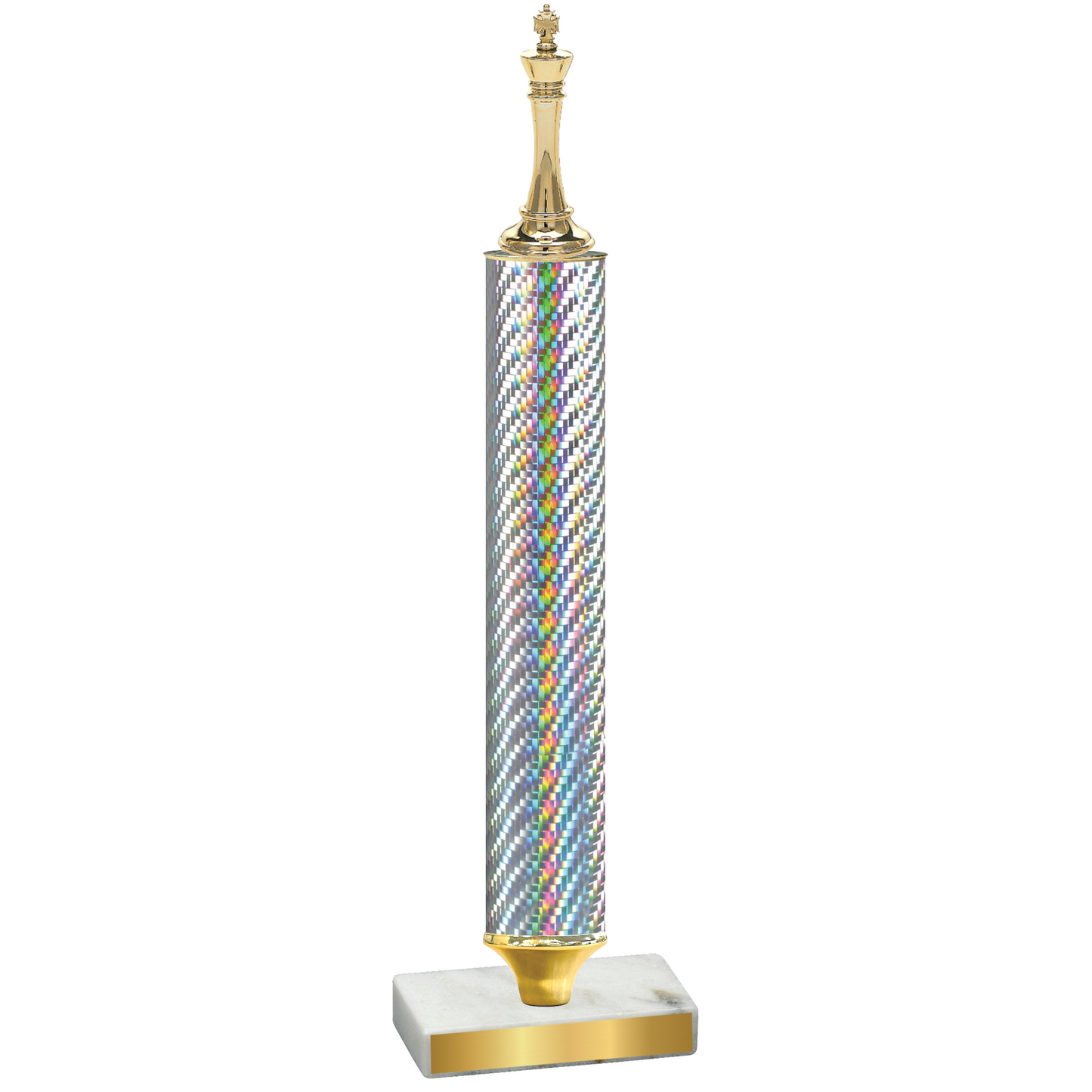 Value Silver Carbon Fiber Chess Trophy