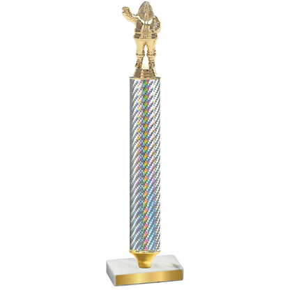 Value Silver Carbon Fiber Holiday Trophy