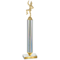 Value Silver Carbon Fiber Majorette Trophy