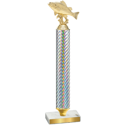 Value Silver Carbon Fiber Fishing Trophy