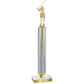 Value Silver Carbon Fiber Golf Trophy