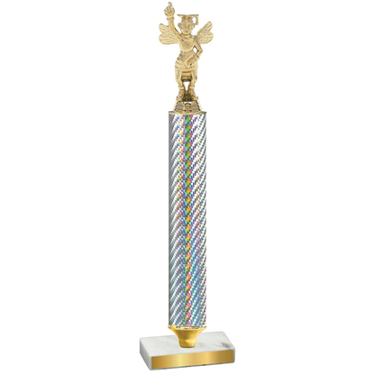 Value Silver Carbon Fiber Academics Trophy