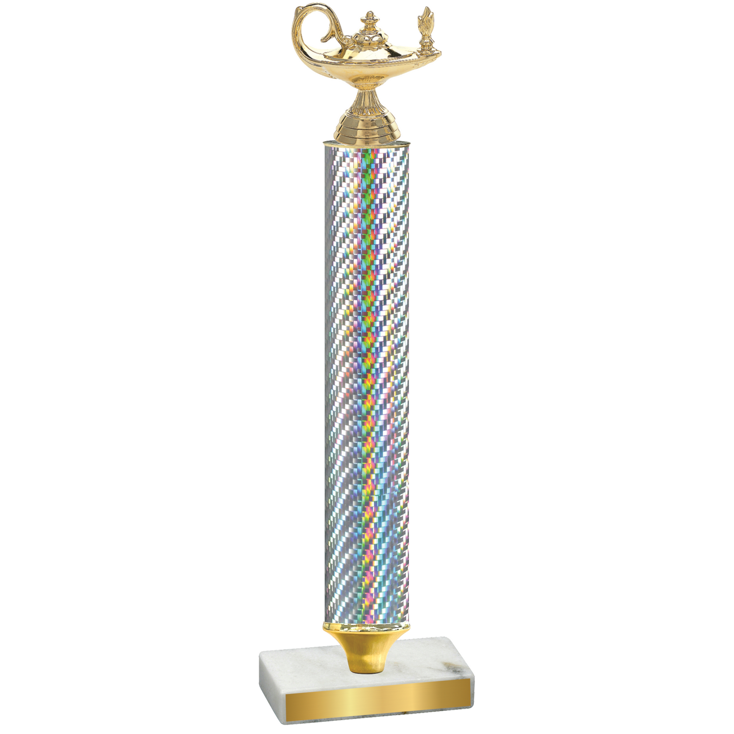 Value Silver Carbon Fiber Academics Trophy