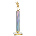 Value Silver Carbon Fiber Baseball Trophy