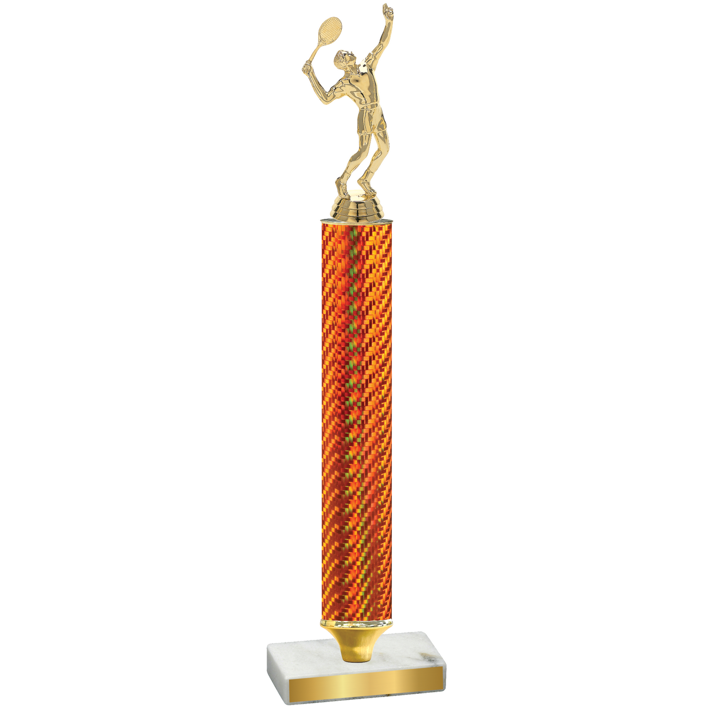 Value Orange Carbon Fiber Tennis Trophy