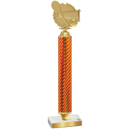 Value Orange Carbon Fiber Tennis Trophy