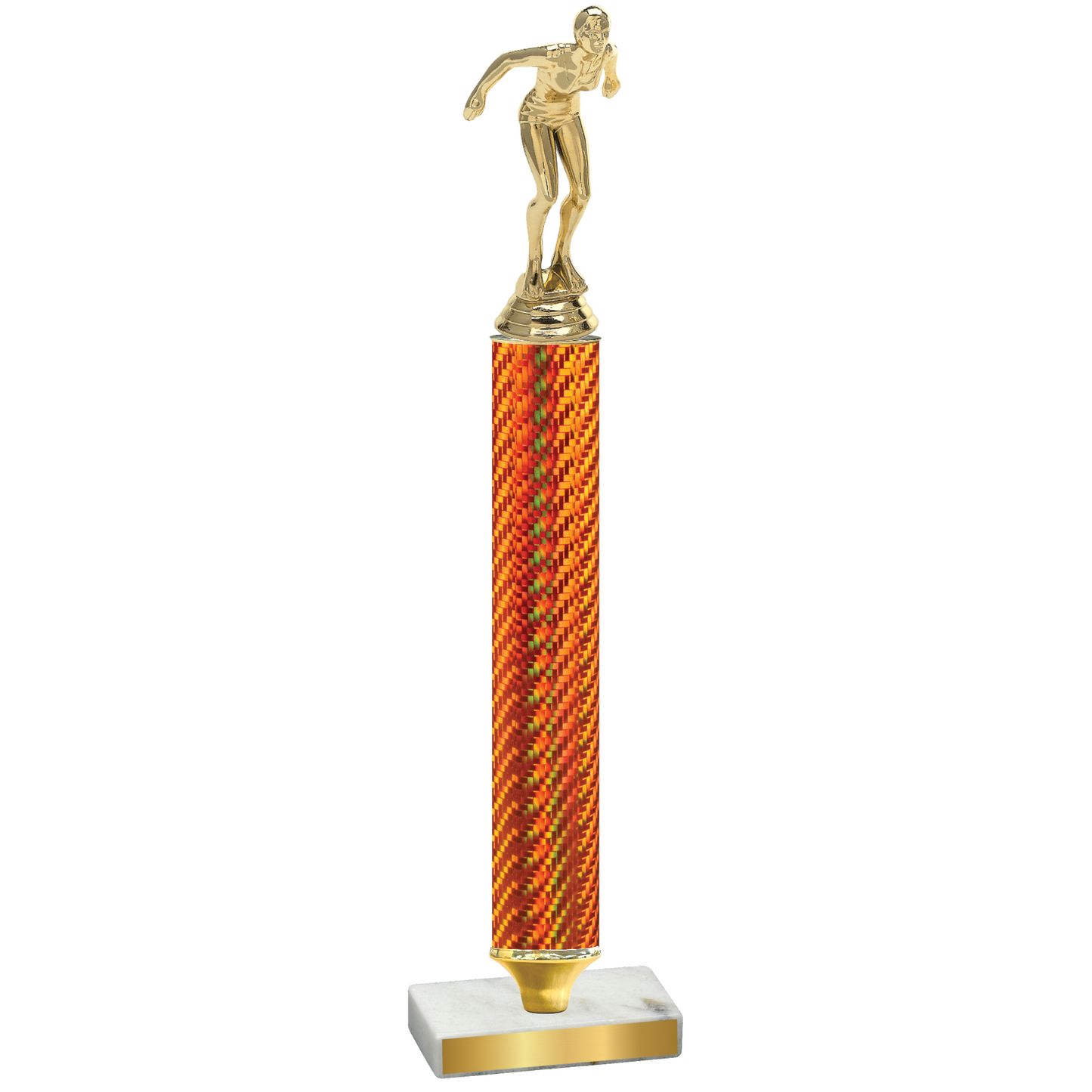 Value Orange Carbon Fiber Tennis Trophy