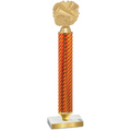Value Orange Carbon Fiber Cheerleading Trophy