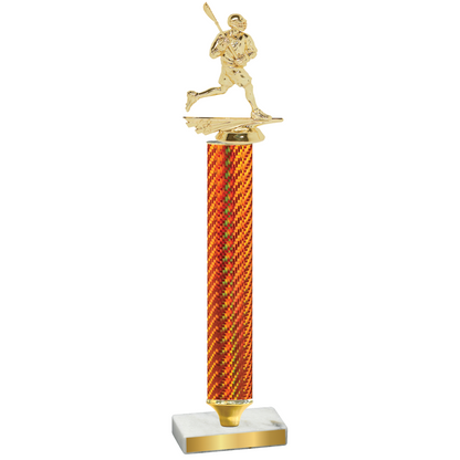 Value Orange Carbon Fiber Lacrosse Trophy