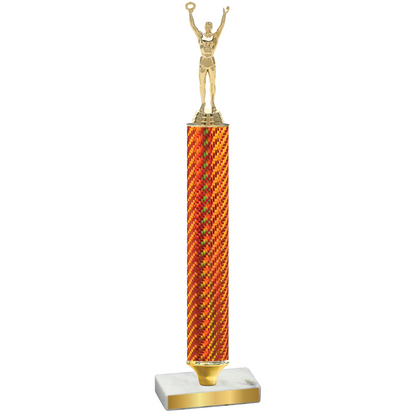 Value Orange Carbon Fiber Victory Trophy