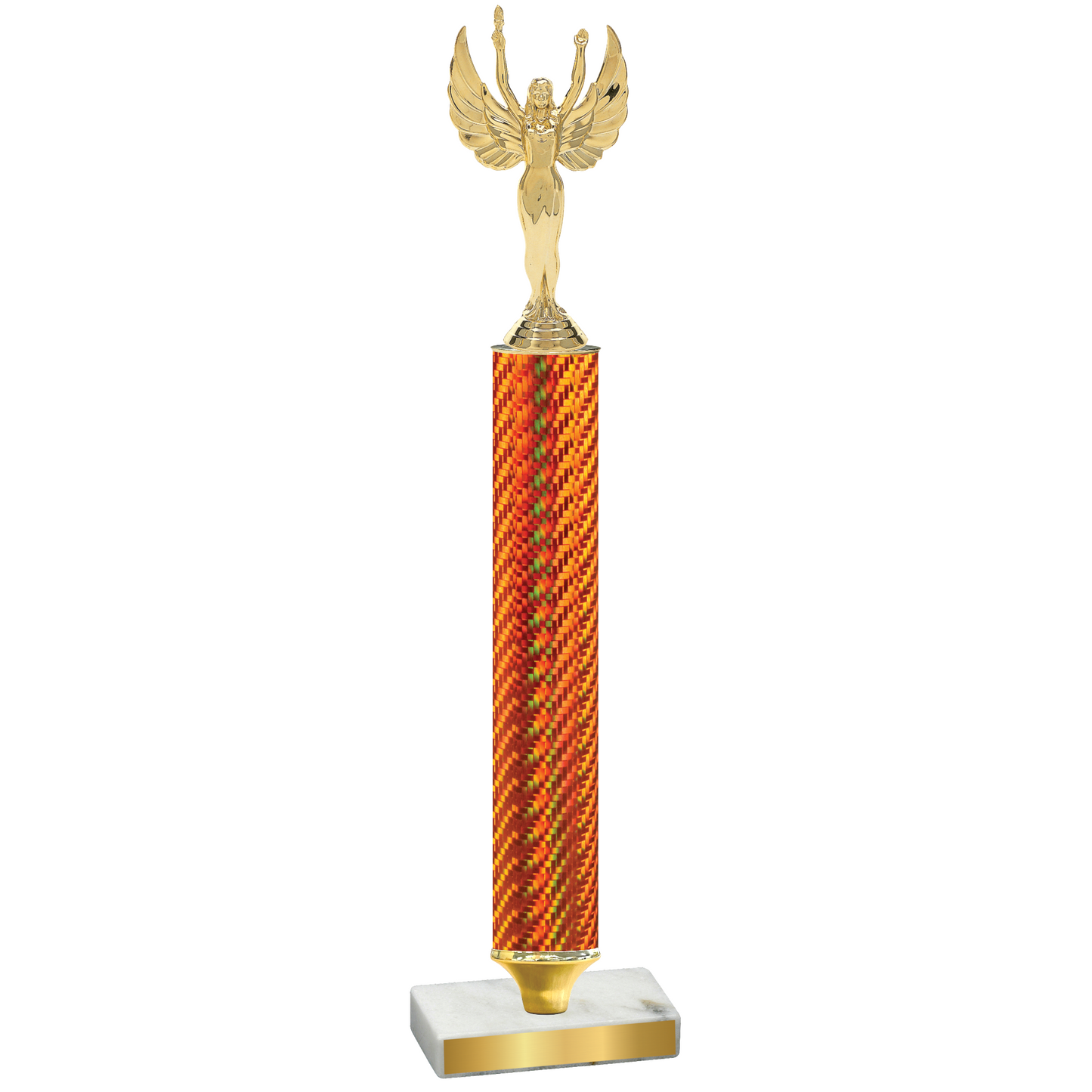 Value Orange Carbon Fiber Victory Trophy