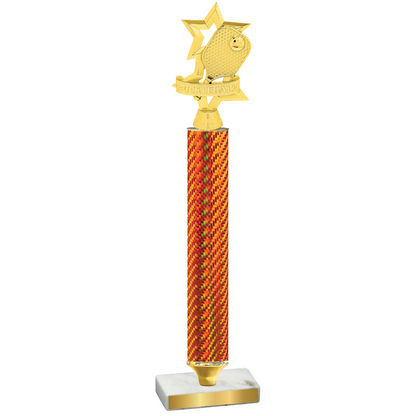 Value Orange Carbon Fiber Pickleball Trophy