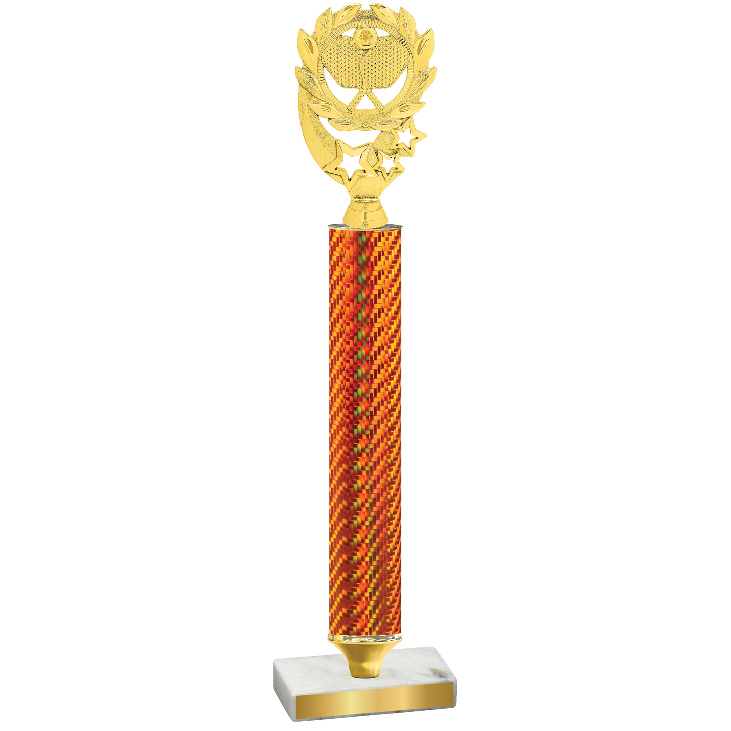 Value Orange Carbon Fiber Pickleball Trophy