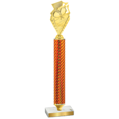 Value Orange Carbon Fiber Pickleball Trophy