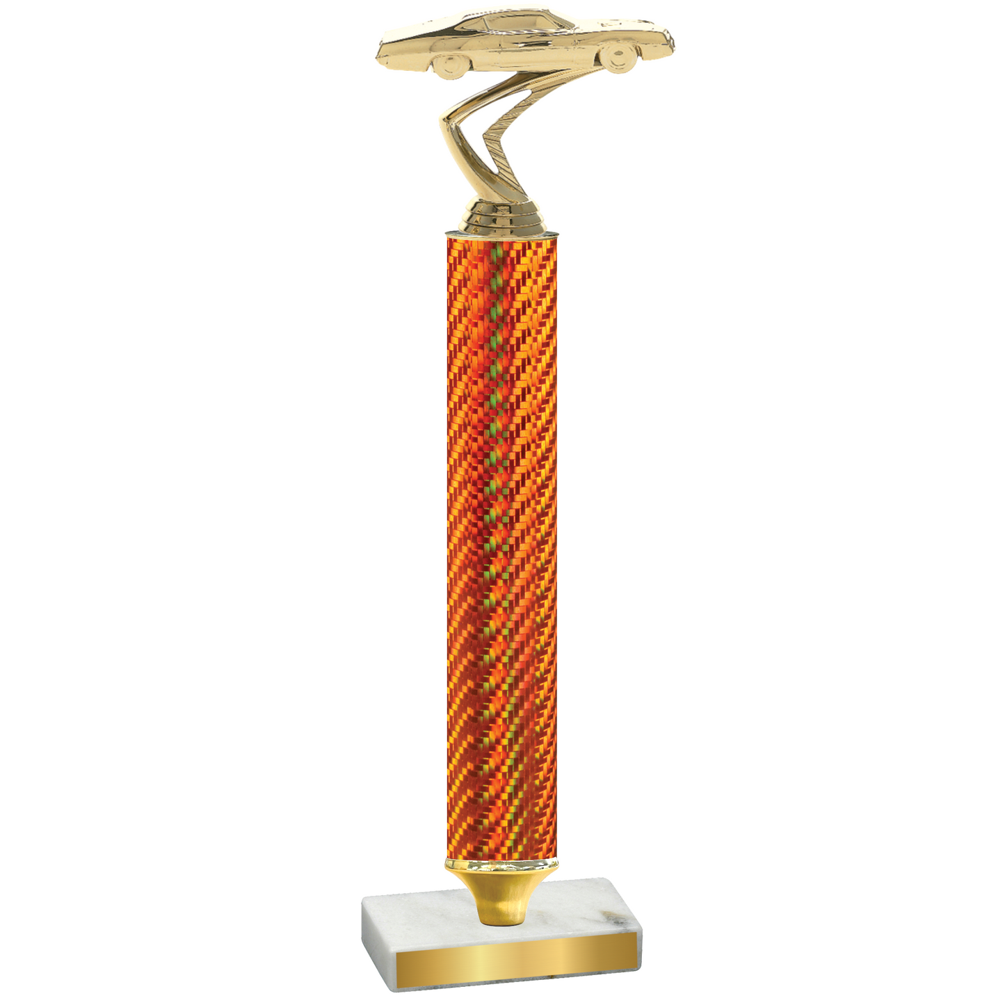 Value Orange Carbon Fiber Cars Trophy