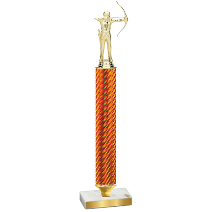 Value Orange Carbon Fiber Archery Trophy