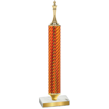 Value Orange Carbon Fiber Chess Trophy