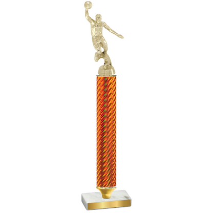 Value Orange Carbon Fiber Basketball Trophy