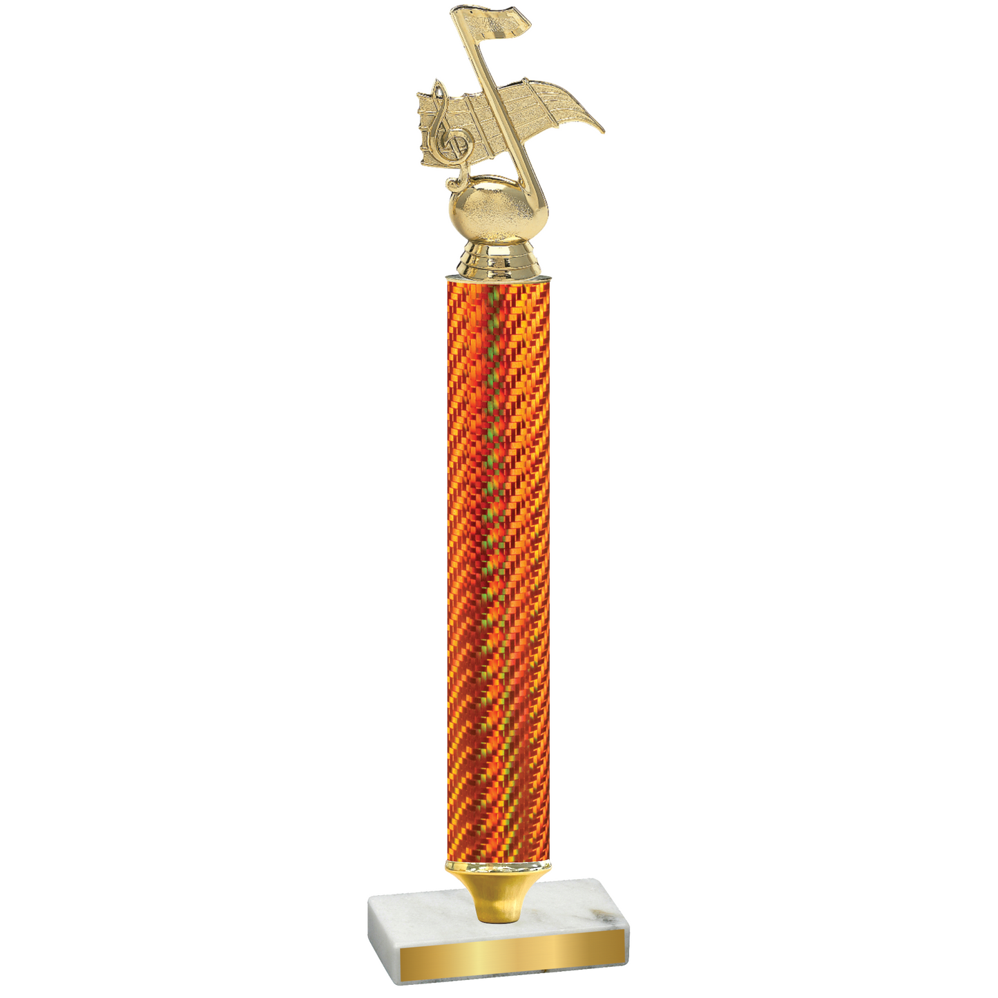 Value Orange Carbon Fiber Music Trophy