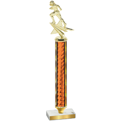 Value Orange Glacier Football Trophy