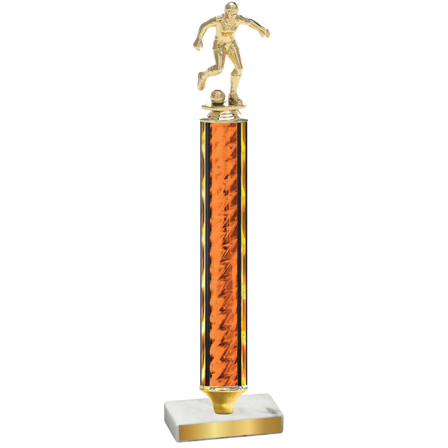 Value Orange Glacier Soccer Trophy