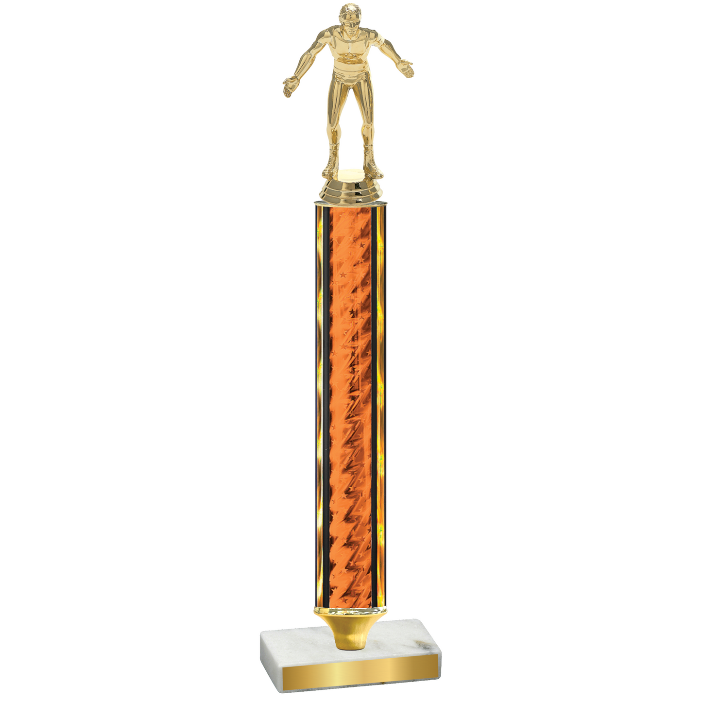 Value Orange Glacier Wrestling Trophy