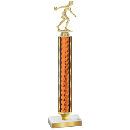 Value Orange Glacier Bowling Trophy