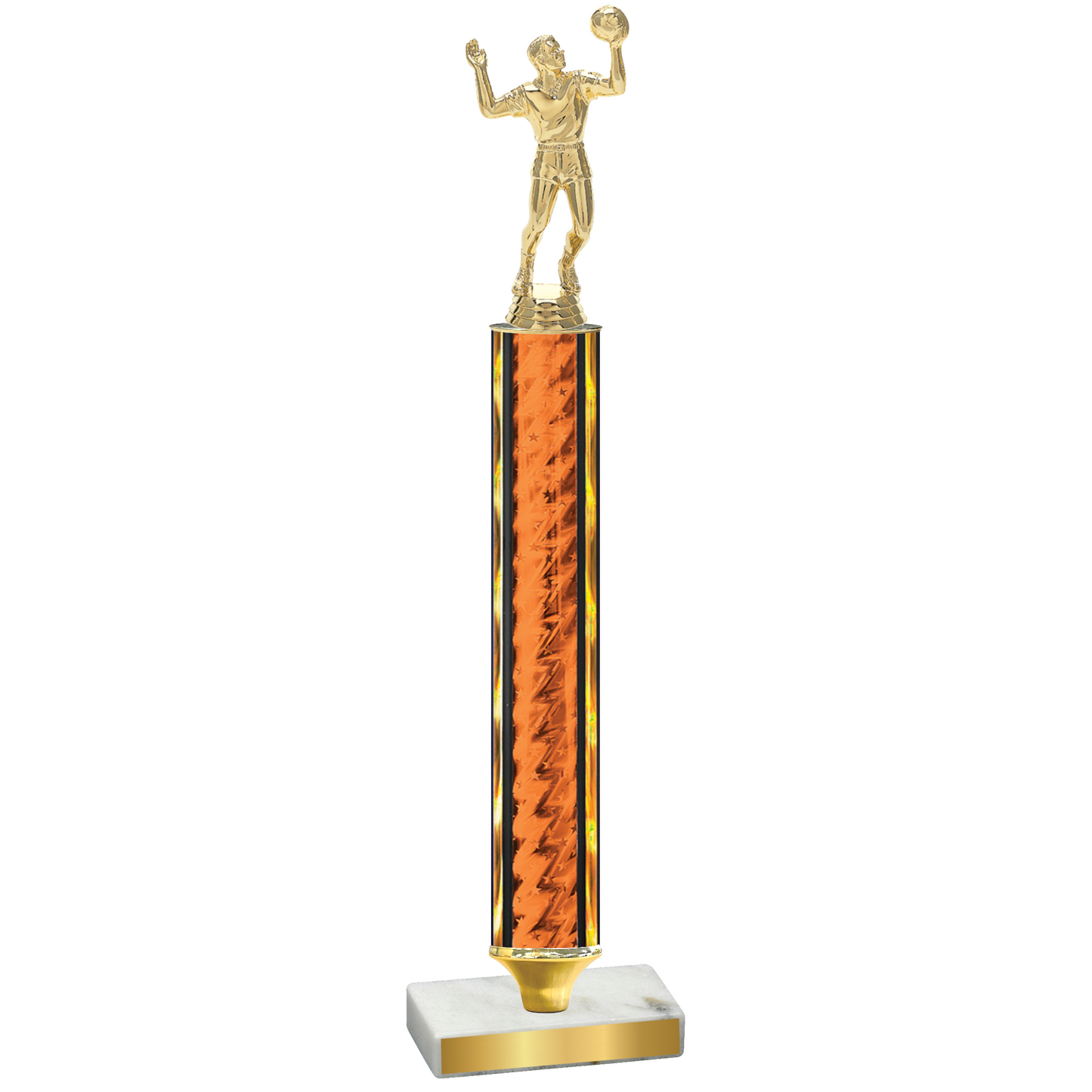 Value Orange Glacier Volleyball Trophy