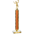 Value Orange Glacier Volleyball Trophy