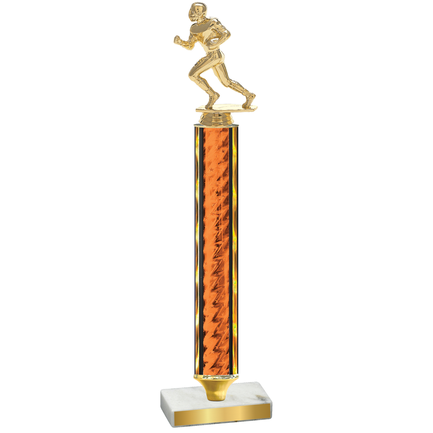 Value Orange Glacier Football Trophy