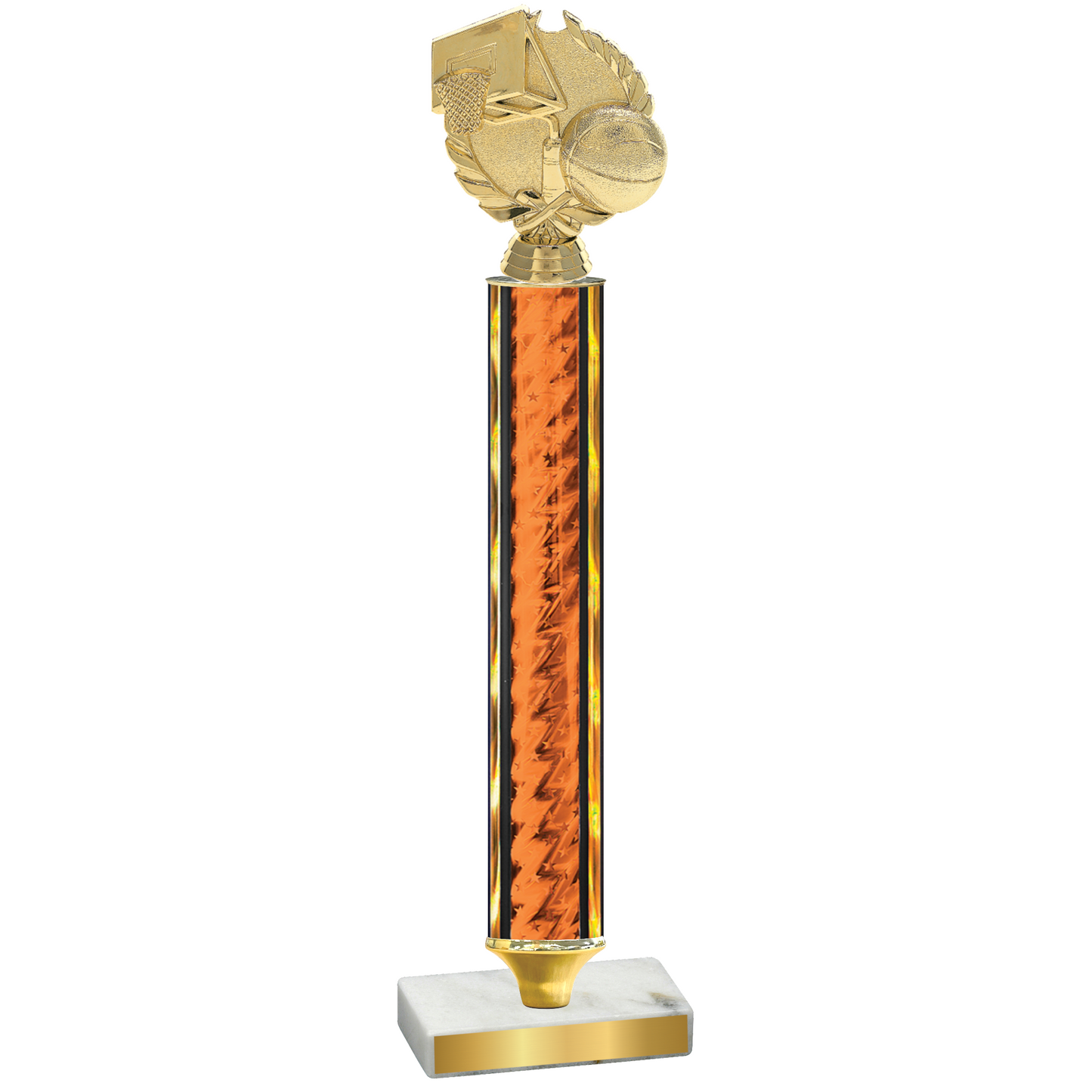 Value Orange Glacier Basketball Trophy