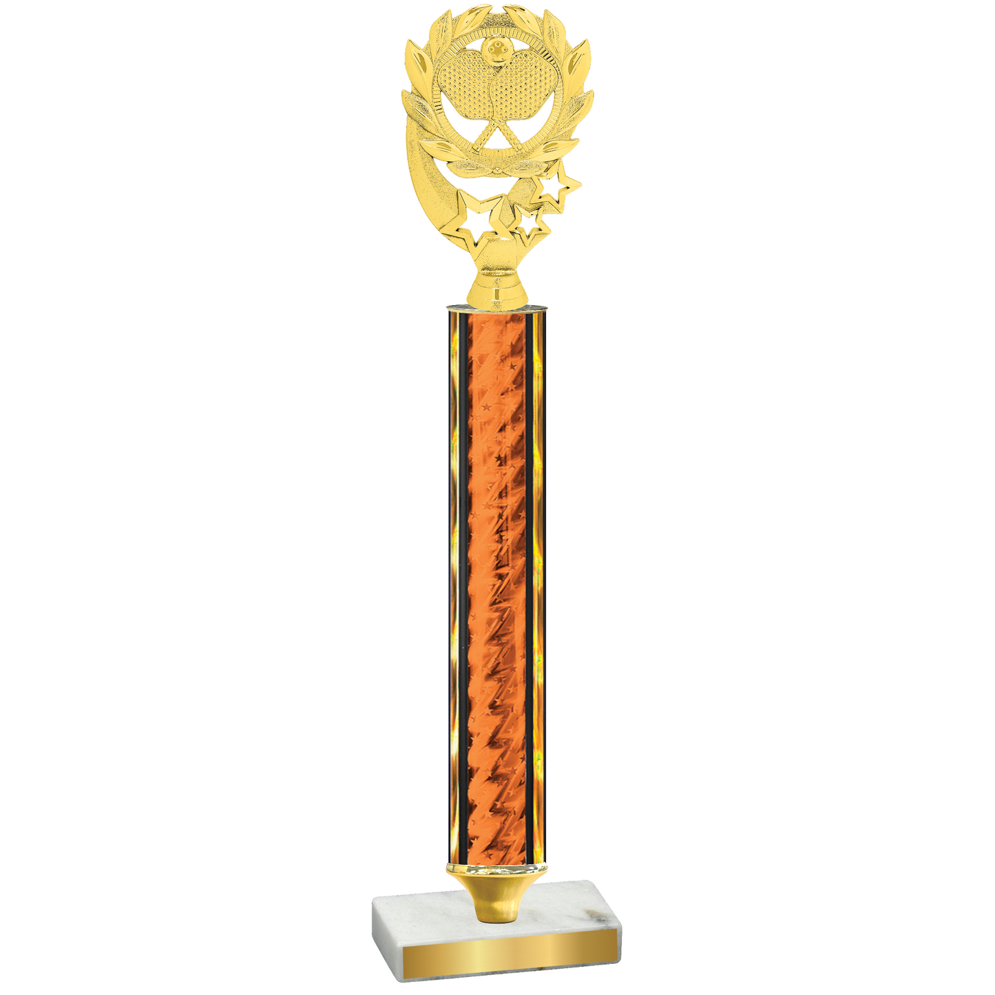 Value Orange Glacier Pickleball Trophy