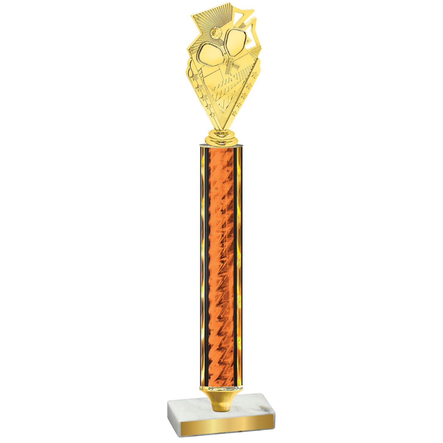 Value Orange Glacier Pickleball Trophy