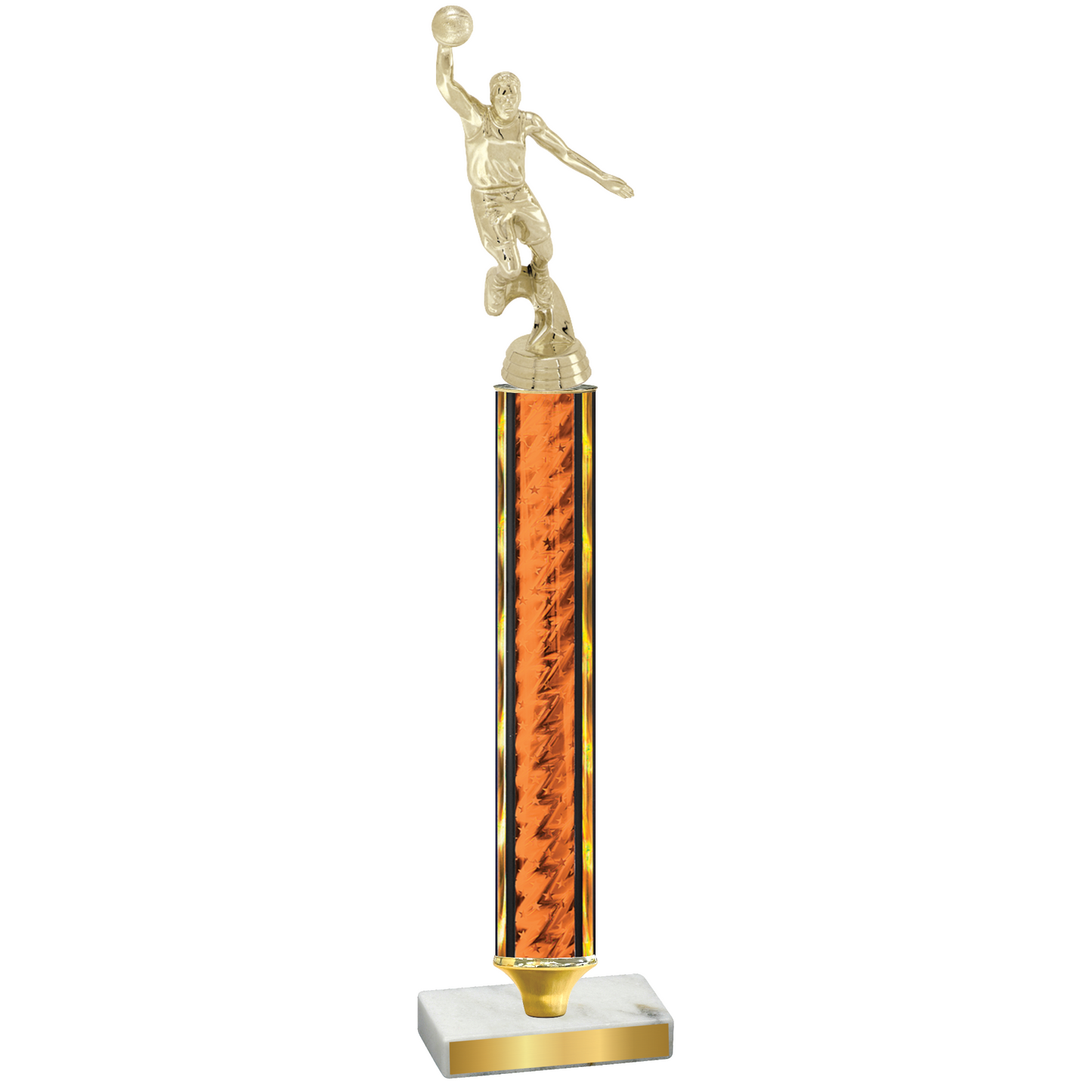 Value Orange Glacier Basketball Trophy