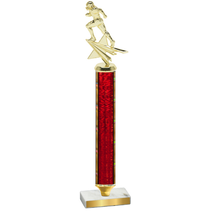 Value Red Glacier Football Trophy