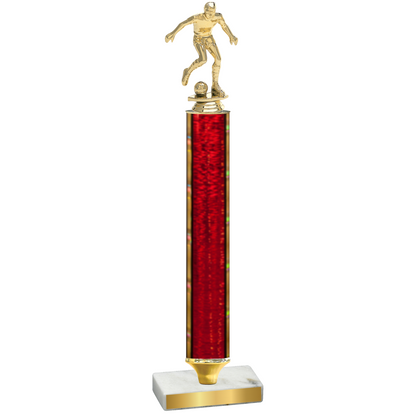 Value Red Glacier Soccer Trophy