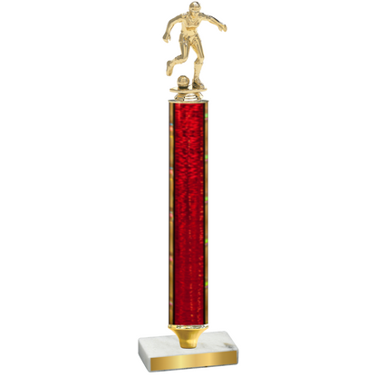 Value Red Glacier Soccer Trophy